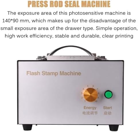 Timbro manuale con flash, autoinchiostrante, con manopola regolabile per sigilli nuziali e design personalizzati, dimensioni dell'esposizione 140 x 90 mm