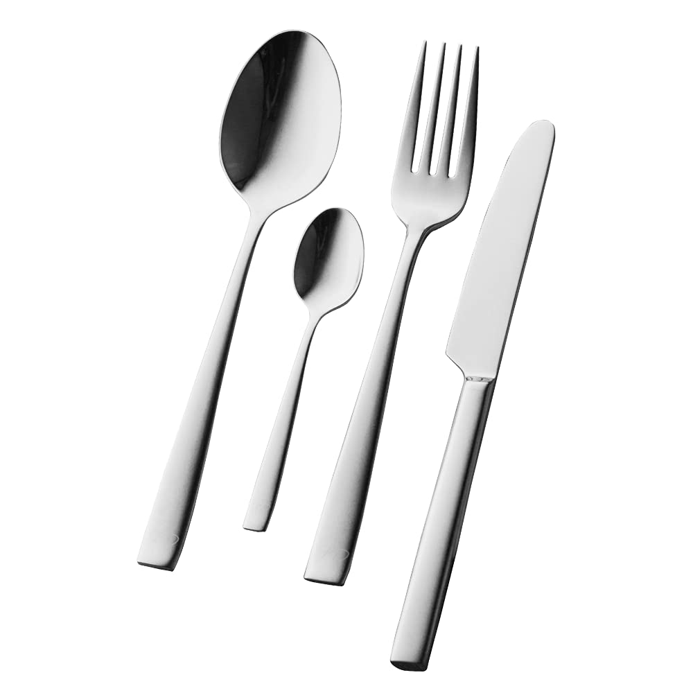 Fine Dine 764800 Garda 18/10 - Cuchara de postre (acero cromo-níquel 184 mm de diámetro, 12 unidades)