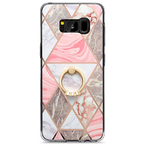 FUJICAR Galaxy S8 Plus Case for Girls,Glossy Smooth Slim Fit Clear Bumper Shock