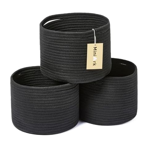 MiniArk Cute Cotton Rope Storage Baskets Cover