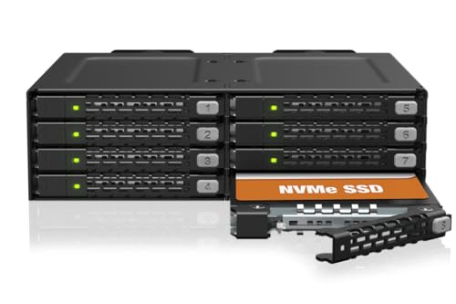 ICY DOCK ToughArmor MB998V4P-B Rack SSD NVMe 8 Bahías miniatura 1