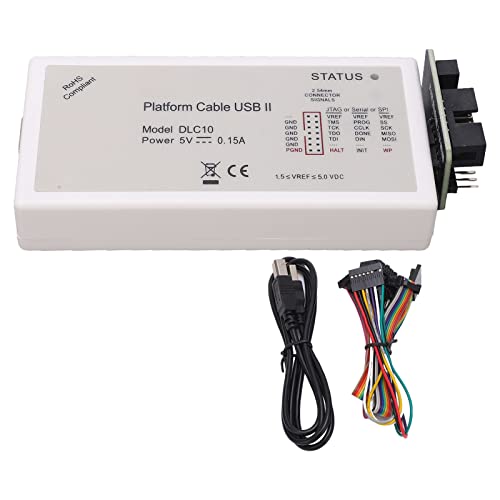RESPICEFINEM DLC10 Descargue el cable USB con cables planos para chip de conversión de alta velocidad que admite la mayoría de los chips FPGA CPLD compatibles con múltiples
