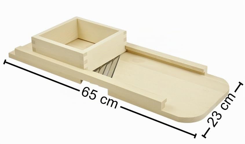 Wooden World Cortadora para moler Fruta y repollo, 65 cm, de Madera.