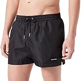  Calvin Klein Short Drawstring Bañador para Hombre, Pvh Black, M