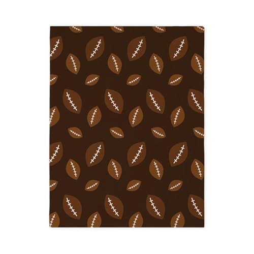 CafePress Football Pattern Sports Ball Twin Duvet Cover, Printed Comforter Cover, Unique Bedding,