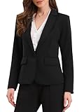 Styles assortis : Associez le blazer boutonné classique à une chemise de travail et une jupe crayon pour un look professionnel, ou à un haut chemisier décontracté et un jean pour un look chic et décontracté
