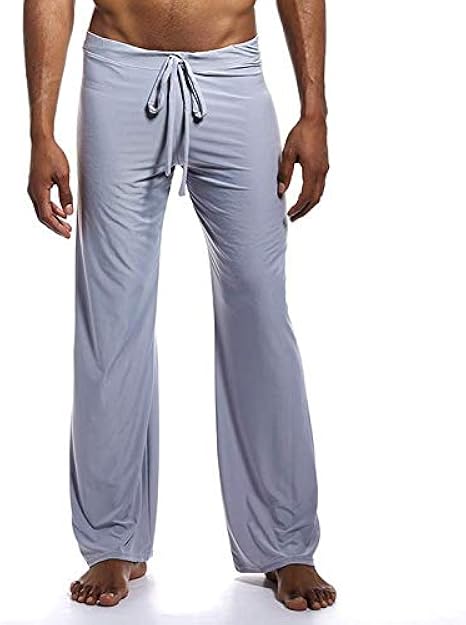 Amazon メンズ パンツ ルームウェア 柔らかい ストレッチ ロングパンツ ウエストゴム 長パンツ 通気 メンズ ルームウェアボトムス アンダーウエア ボトムス 部屋着 ルームウェアボトムス 通販