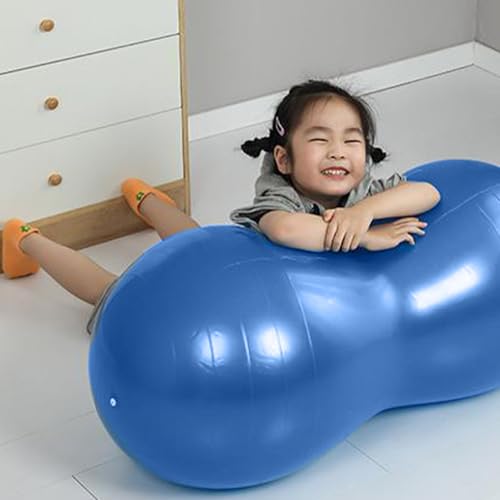 Pelota de ejercicio de PVC grueso con forma de maní resistente a la presión 7