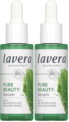 Image of lavera Pure Beauty Serum - natural regeneration of skin cells - nutrient-rich skin care - moisturising - vegan - natural cosmetics (Pack of 2)