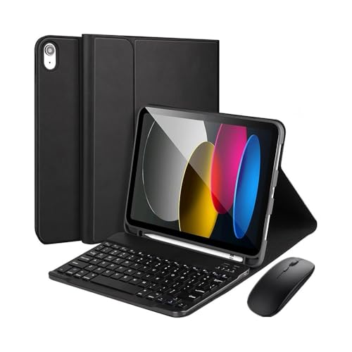 Luopan �^�u���b�g�P�[�X�ƃJ�o�[, Tablet Protective Case with Keyboard and Mouse Set Suitable for iPad Air 13 inches/PRO 12.9 inch(2018-22) U