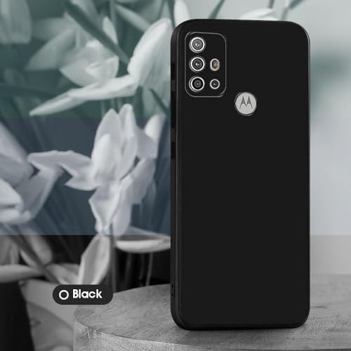Image of Back Cover | Full Camera Protection | Premium Liquid Silicon Case | Flexible Bumper Case for Motorola Moto G10 4G / G10 Power 4G / G20 4G / G30 4G (Black)