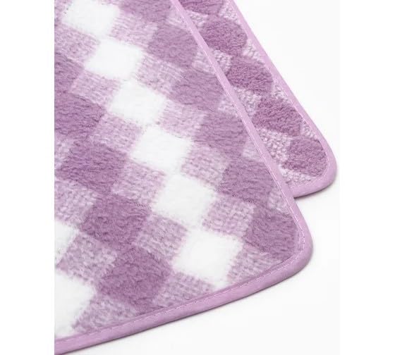 Image of Microfiber Soft Plain Bath Towel 400 GSM Towel for Bath Mens and Women | Absorbent Super Soft & Comfortable Quick Drying Bathing Towel (140 x 70CM) (Purple)