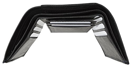 Mens Trifold Back ID & Flip ID Leather Wallet by Marshal ®4