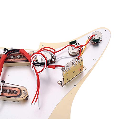 Pickguard de guitare électrique KLOP256 – Protection contre les rayures avec aimants Alnico V pré-câblés - Les Beatles, Paul McCartney, John Lennon, RIngo Starr, George Harrison Pickguard de guitare électrique KLOP256 - Protection contre les rayures avec aimants Alnico V pré-câblés – Image 8