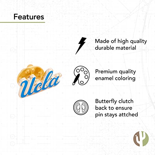 Image of Desert Cactus University of California Los Angeles Lapel Pin UCLA Bruins Made of Metal for Formal Wear, Bag and Hat Jewelry, and Tie Tack (Pin 1)
