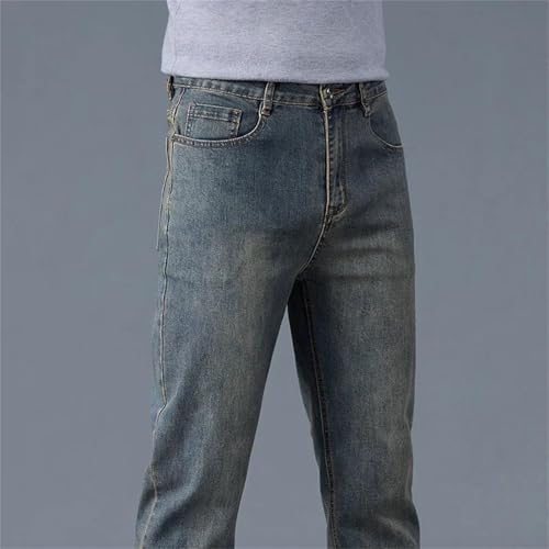 Men's Business Casual Jeans – Stretch Retro Washed Denim Pants, Plus Size Versatile Trousers for Any Occasion4