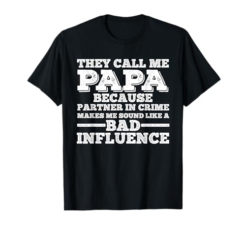 Funny They Call Me Papa Art For Dad Grandpa Men Festa del papà Maglietta