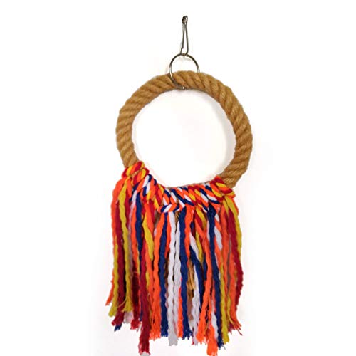 CNBEAUM Gaiola de mastigação de papagaio balanço de pássaros, rede para poleiros, brinquedo de sino