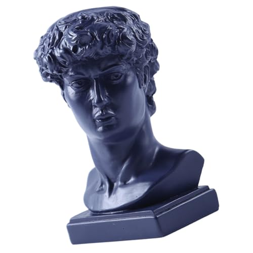 NUOBESTY Statua di David in resina decorativa, statuetta da ufficio compatta, dispenser porta stuzzicadenti da tavolo per arredamento casa e scrivania