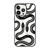 CASETiFY Compact iPhone 13 Pro Case [4 ft. 2X Military Grade Drop Protection/Slim/Lightweight] - Black Kingsnake - Clear Black