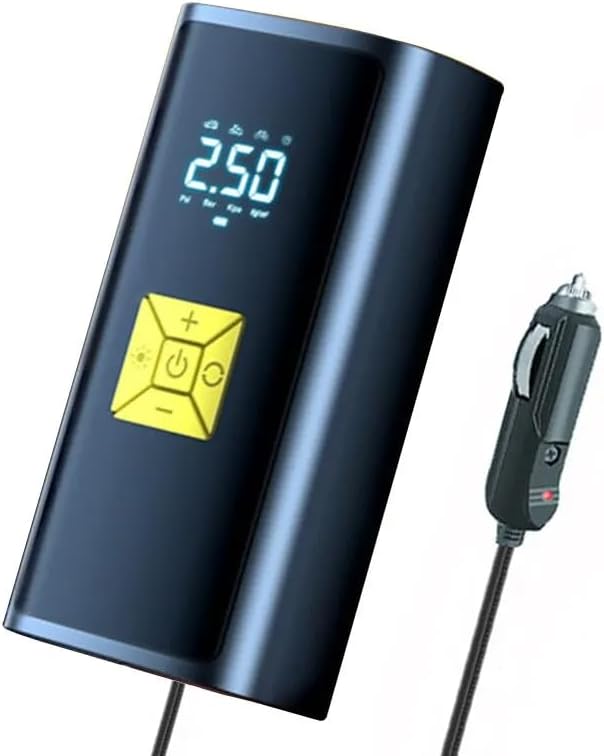 Miniatura 7 de Inflador de neumáticos, compresor de aire portátil, potente inflador de neumáticos 150PSI inflado más rápido, bomba de aire eléctrica con pantalla