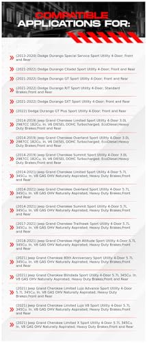 Image of R1 Concepts Front and Rear Brake Kit Fits 2012-2025 Dodge Durango