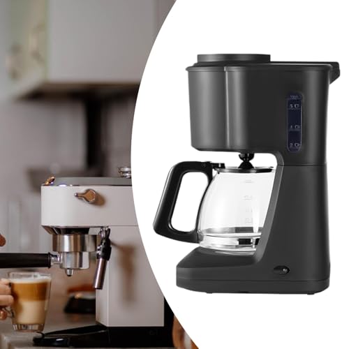 Fenteer Kaffeemaschine Automatische Brew Coffee Pot Wasserspiegel Indikator Kaffee -Tee -Maschinen Kaffee Tropfmaschine für Latte Cafe Office – Bild 5