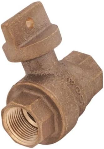 Model 76101 1" Ball Curb Valve – FNPT x FNPT, No-Lead Brass, Full Port Water Shut-Off Valve
