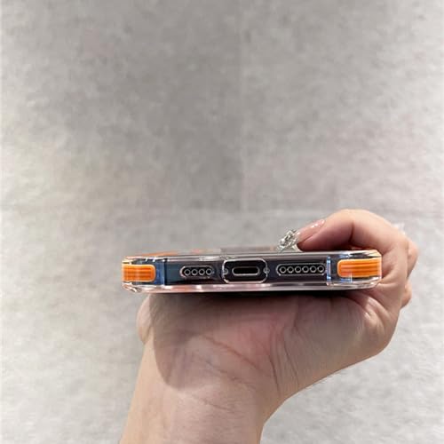 Étui de luxe iPhone 15 Plus antichoc transparent de haute qualité