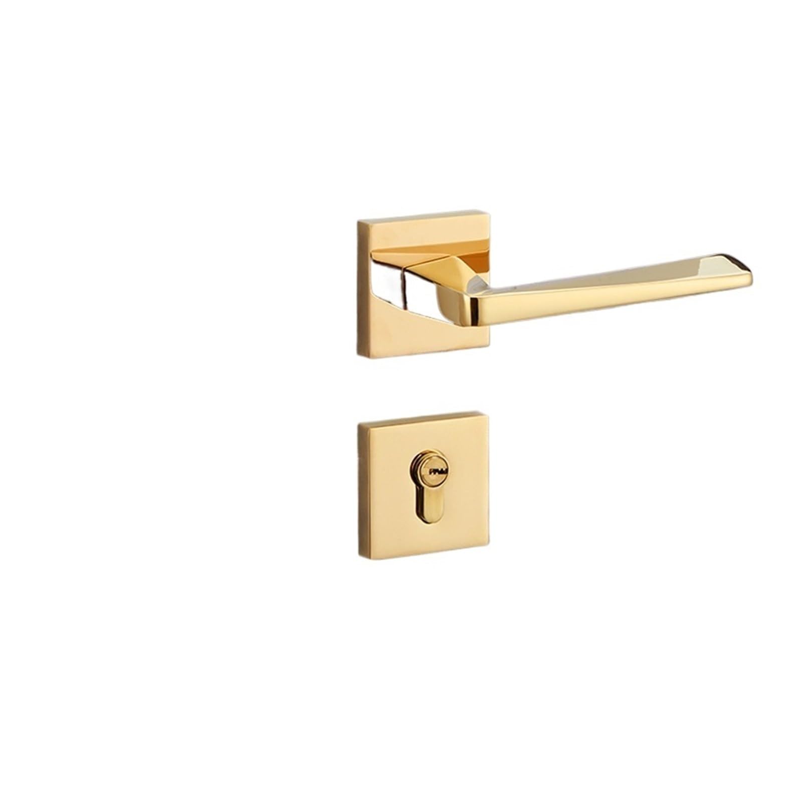 NYRXRYTCA PVD Split Lock Indoor Door Lock Copper core Magnetic Suction Silent Bedroom zinc Alloy Handle Lock Light Luxury Door Lock(F style PVD zinc alloy split lock)