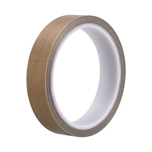 Image of uxcell Heat Resistant Tape - High Temperature Heat Transfer Tape PTFE Film Adhesive Tape 20mm x 10m(33ft)
