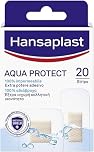 Hansaplast Cerotti AQUA PROTECT, Cerotti impermeabili con elevato potere adesivo, Trasparenti, traspiranti e flessibili, 1 Confezione da 20 pezzi in 2 formati assortiti