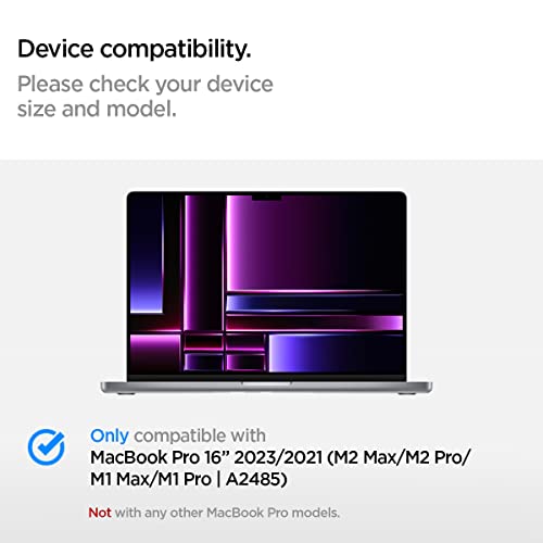 Spigen Thin Fit Projectada para Capa para MacBook Pro de 16 polegadas Capa A2485 com chip M2 Pro / M