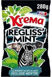 Krema Bonbons Reglisse Menthe 280g (Krema Mint Licorice Sweets 280g)