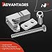 A-Premium P2015 Repair Bracket Intake Manifold Kit - Compatible with Volkswagen VW Jetta, Passat, Golf, Tiguan & Audi A4, Q5 & Skoda & Seat - 2.0 TDI Engine CR - Includes Bracket, Gasket and Screws
