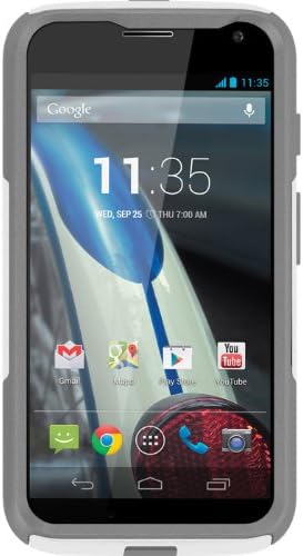 OTTERBOX COMMUTER SERIES Case for Motorola Moto X - Does NOT Fit 2nd Generation - Retail Packaging - White/Gray