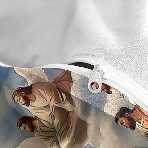 Housse de couette imprimé 3D Jésus-Christ en microfibre douce et légère - 8