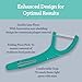 GuruNanda Dual Slickers Floss Picks - Double Threaded Dyneema Dental Floss with Foldable Toothpick for Effective Plaque Removal - Unflavored- 150 Ct