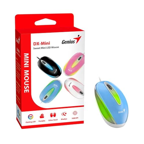 Genius Souris USB DX-Mini Flashing LED Blue