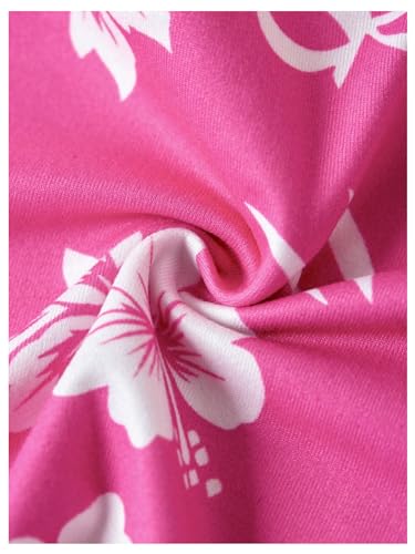 WDIRARA Girl's Boho Cami Top Floral Printed Sleeveless Tube Tops Halter Strap Ruched Tank Tops3