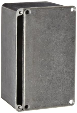 BUD Industries CN-5704 Die Cast Aluminum Enclosure, 4-1/2 Length x 2-1/2 Width x 2-7/32 Height, Natural Finish