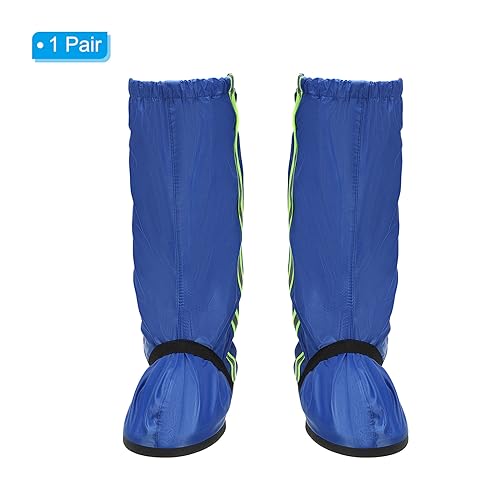 Cubrecalzados impermeables reutilizables PATIKIL con cremallera, antideslizantes, para lluvia y nieve miniatura 3