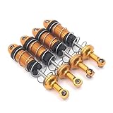 RC Car Parts for HB Toys for ZP1001 ZP1002 ZP1003 ZP1004 ZP1008 ZP1009 ZP1010 ZP1005 ZP1006 ZP1007 Metal Shock Absorber Damper 1/10 Refit RC Car Upgrade Parts(Yellow)