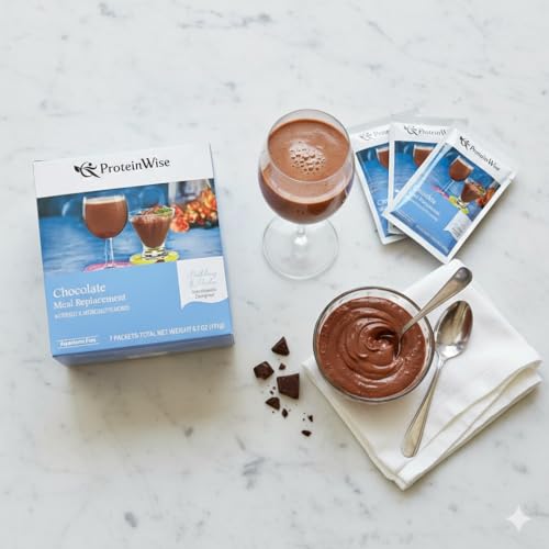 Image of ProteinWise - Chocolate Meal Replacement Shake or Pudding - 7 /Box