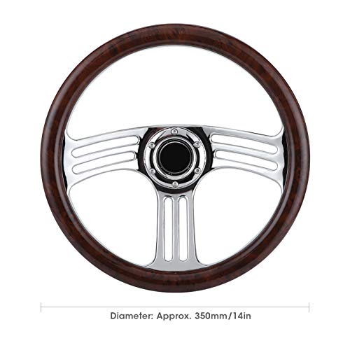 Volante da 14 pollici Pulsante clacson Volante in