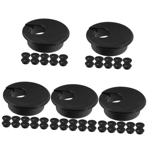 Grommets de bureau Hemobllo plastique 100 pièces pour câbles de table