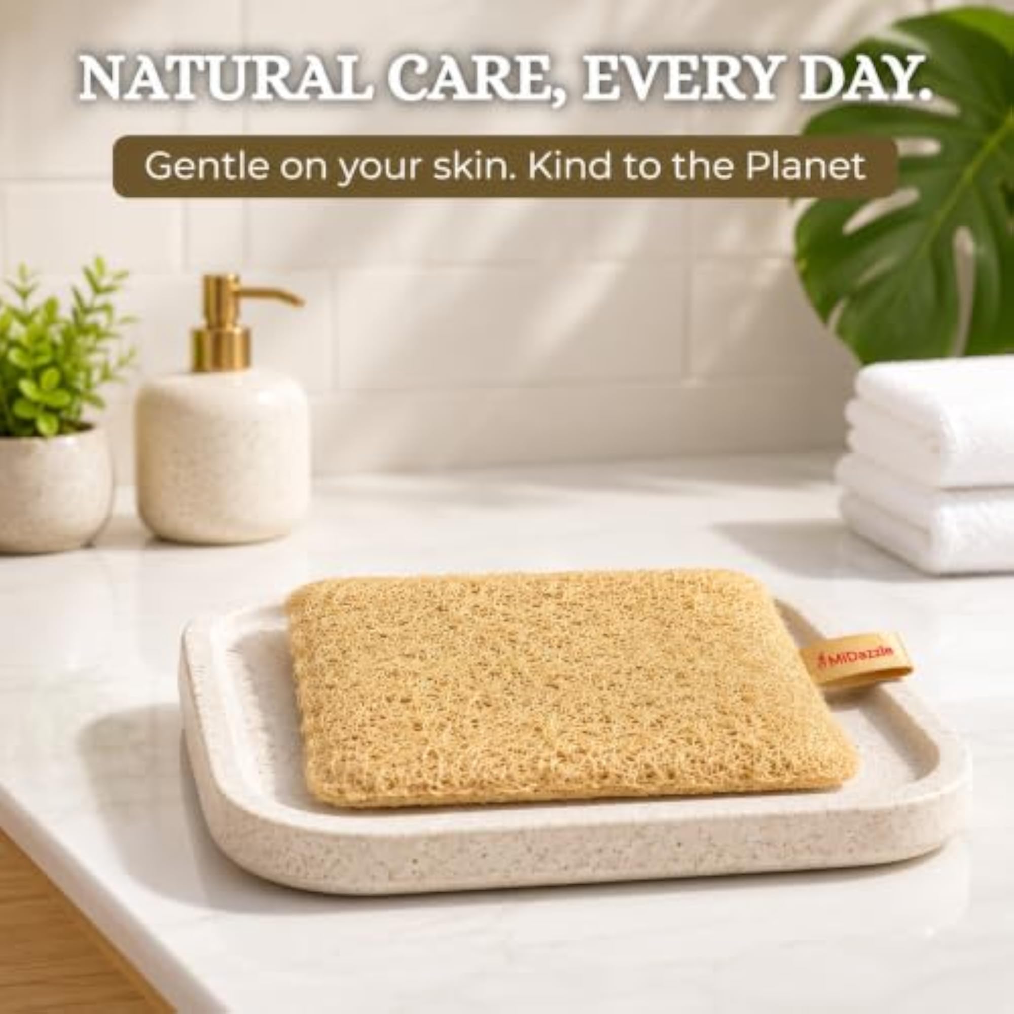 Natural Sun Dried Bath Loofah Pack of 2