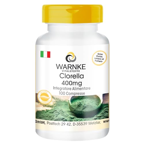 Warnke Vitalstoffe Clorella Pura 400mg, 100 Compresse