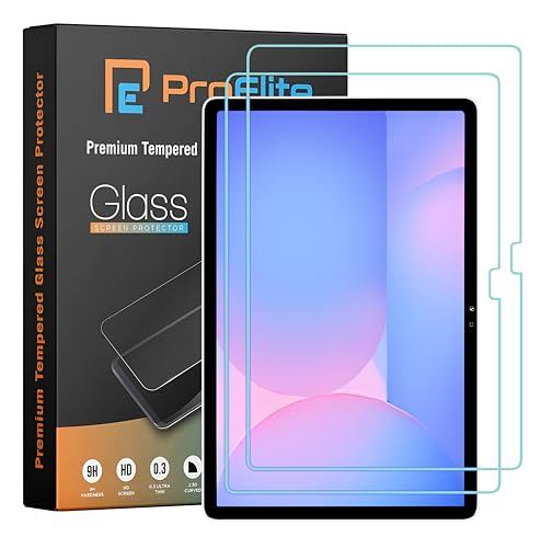 Image of ProElite Screen Protector for Samsung Galaxy Tab S10 FE Plus 13.1 inch, Premium Tempered Glass Screen Protector for Samsung Galaxy Tab S10 FE Plus 13.1 inch [2 Pack]