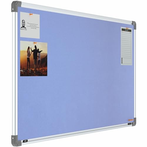 Image of Scholar Art Metis 2x4 Feet Fabric Pin Up Board for Study Table & Kids Room | Vibrant & Versatile Crape Cloth + High Density Soft Board for Pinning Photos, Sticky Notes & Reminders (Purple)